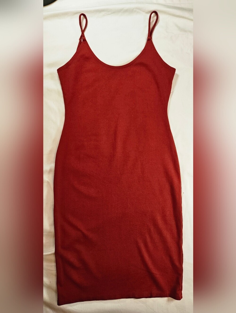 Haley & June Womens Red Thin Strap Bodycon Pullover Short Dress Size Medium